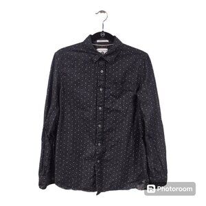 Men's Cactusman Blue/White Long Sleeve Buttondown Size Small Slim Fit